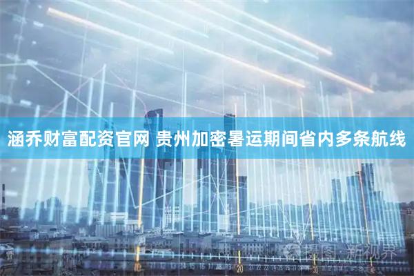 涵乔财富配资官网 贵州加密暑运期间省内多条航线